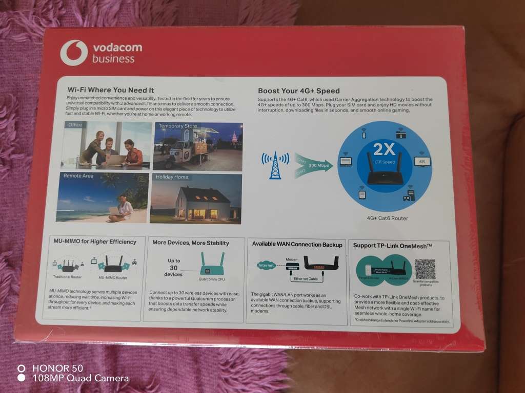 TP-LINK Archer MR600 4G+ Advance Cat6 AC1200 Wireless Dual Band (take a sim) Sealed boxes