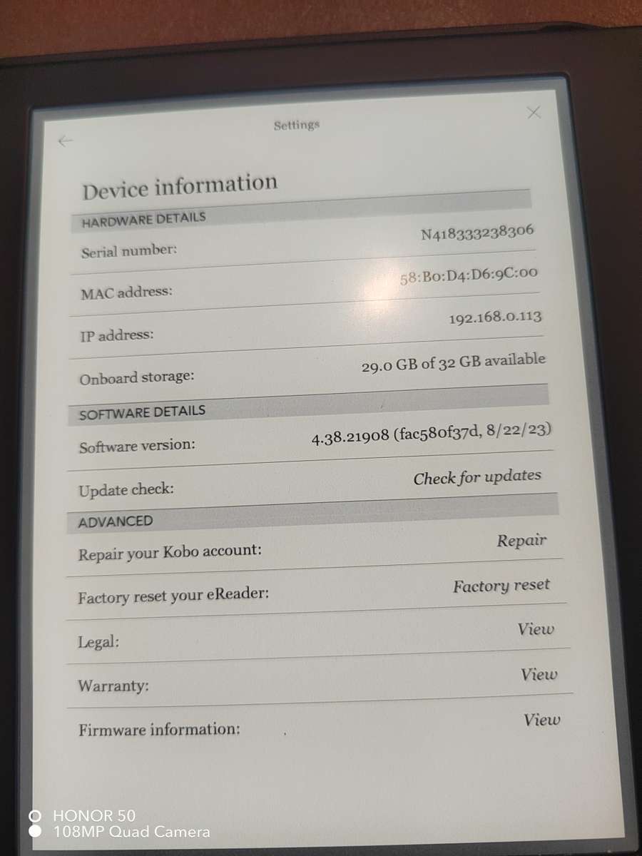 Kobo Libra 2 (32GB) in Black