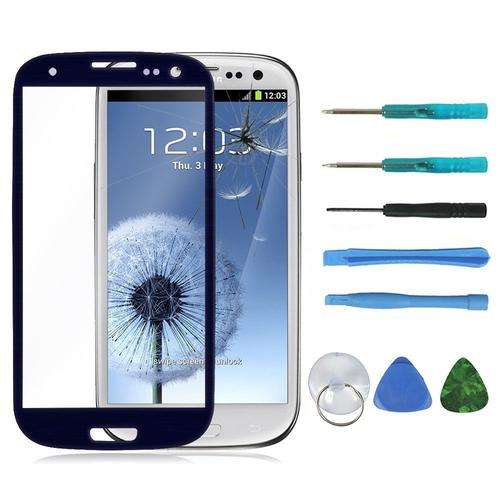 Samsung Galaxy S4 Mini Front Screen Glass Lens + 8 Tools for Replacement - free shipping