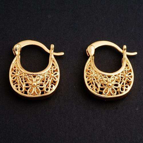 24K Gold Filled Hoop Earrings