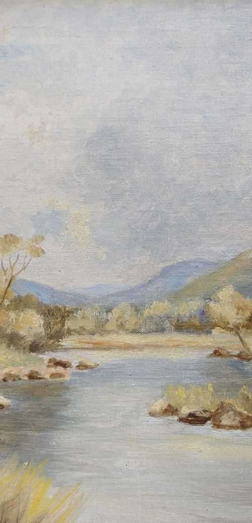 ORIGINAL REGINALD `REG` PENNINGTON (SA) OIL PAINTING 61CM X 51CM FRAMED