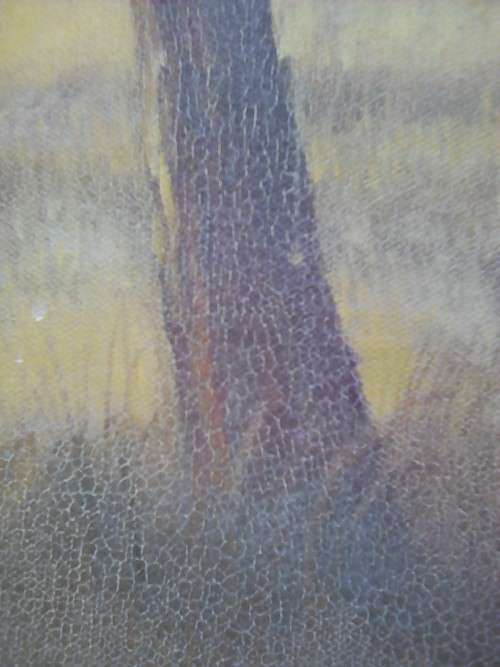 LARGE OIL PAINTING, D. CURTIS