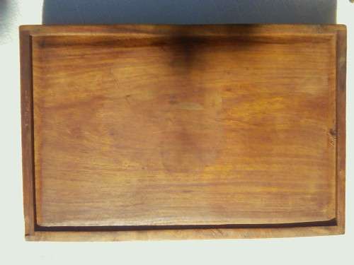 BEAUTIFUL WOODEN TRAY 32.3CM X 21.5CM