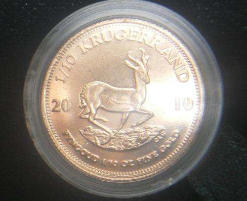 2010 1/10th OZ KRUGERRAND.............1ST TIME ON BOB