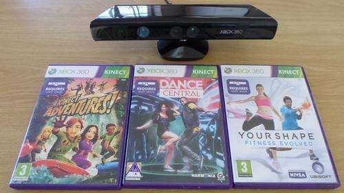 Xbox Kinect PLUS 3 games!
