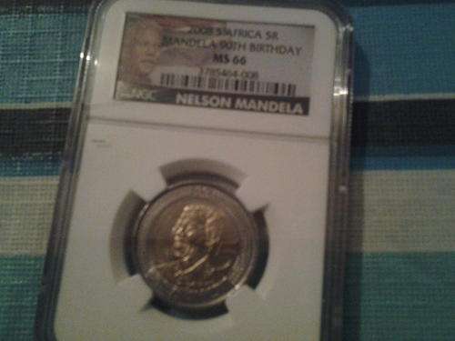 ** New label Mandela birthday coin High grade MS66 by NGC **