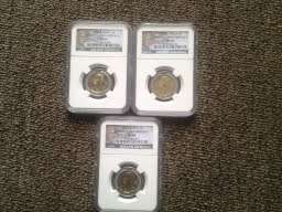 ***Great combo***New label MS64,MS65 AND MS66 90th birthday coins.