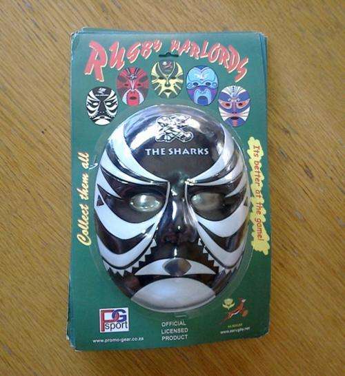 SHARKS SUPPORTER MASK SPECIAL! - 7 x Sharks Rugby Masks on sale!!! One bid takes it all! BID NOW!!!
