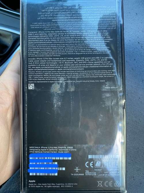 ***LATE LISTING***BRAND NEW SEALED APPLE IPHONE 12 PRO MAX 256GB GRAPHITE LOCAL STOCK***