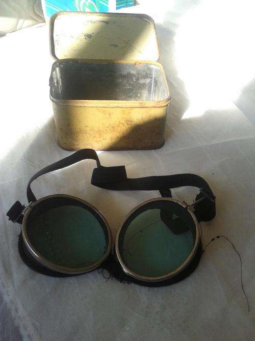 Antique Willson Aviation/Biker Goggles