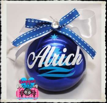 Christmas bauble personalized