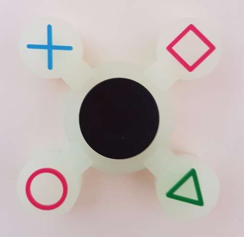 Fidget Spinner - Playstation Button Style - Glow in the Dark PS3/PS4