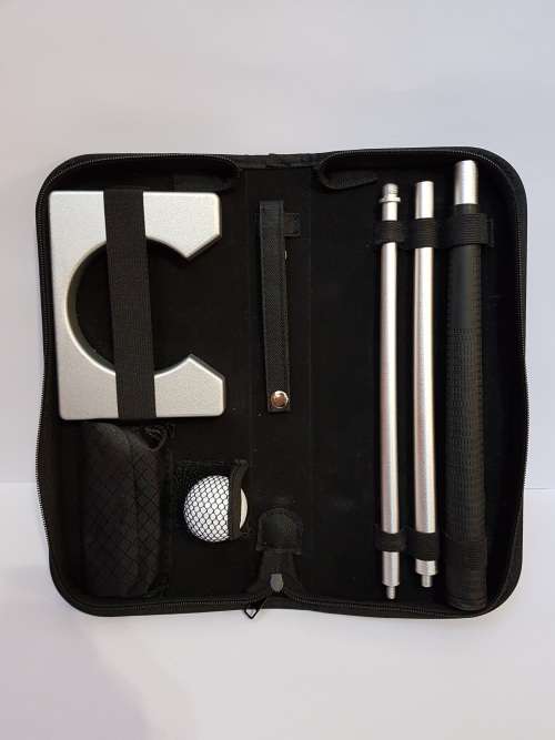 Aluminium Golf Putter Putting Indoor Home Office Practice Set with Case