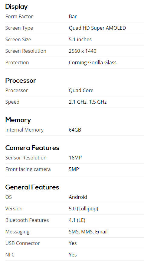 *SCRATCH-LESS* Samsung Galaxy S6 Edge 64 GB