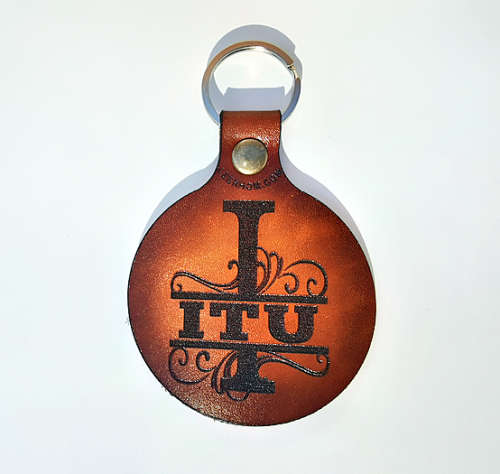 1 Veg tanned Keyring With your name or surname 3 styles to choose from (Personalized)