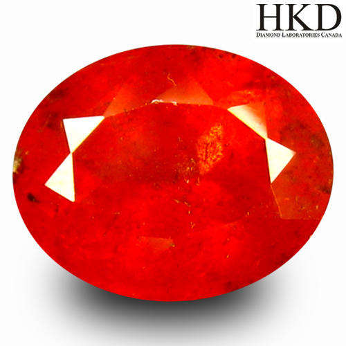 !!!VIDEO!!! 2.54 ct Certified Charming Oval Shape Un-Heated Orange Garnet Spessartine