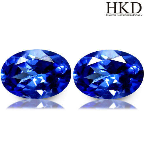 !!!VIDEO!!! 0.86 ct (2pcs) Certified World class MATCHING PAIR Tanzanite
