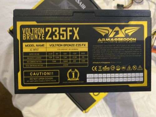 Armaggeddon Voltron Bronze 450 watt Power Supply