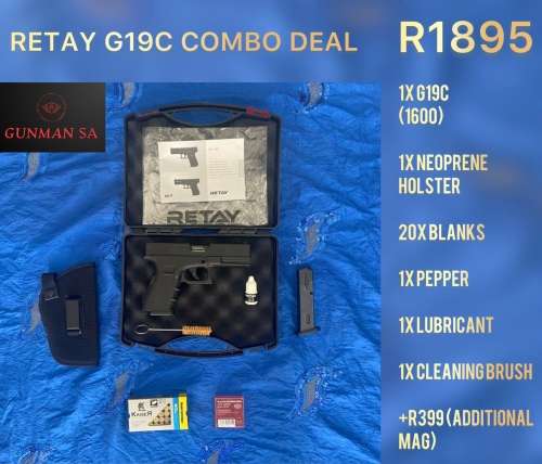 Retay Glock 19c blank/Pepper gun