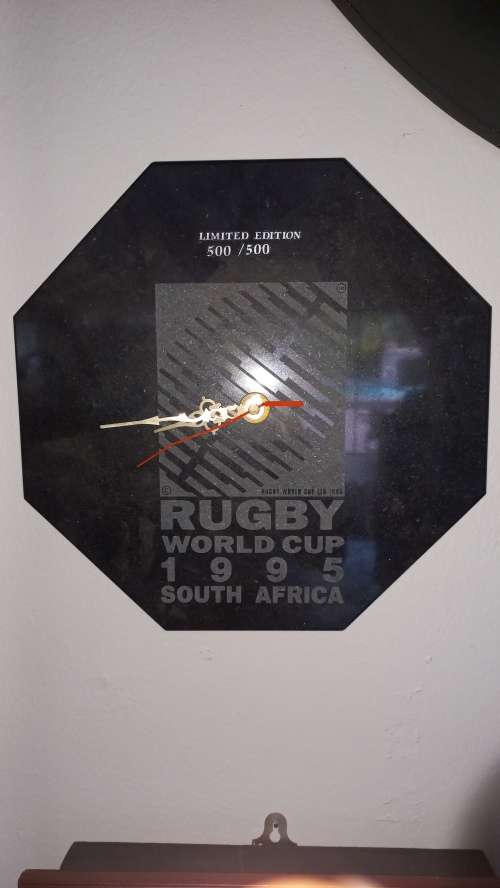 RUGBY WORLD CUP 1995 CLOCK LIMITED EDITION
