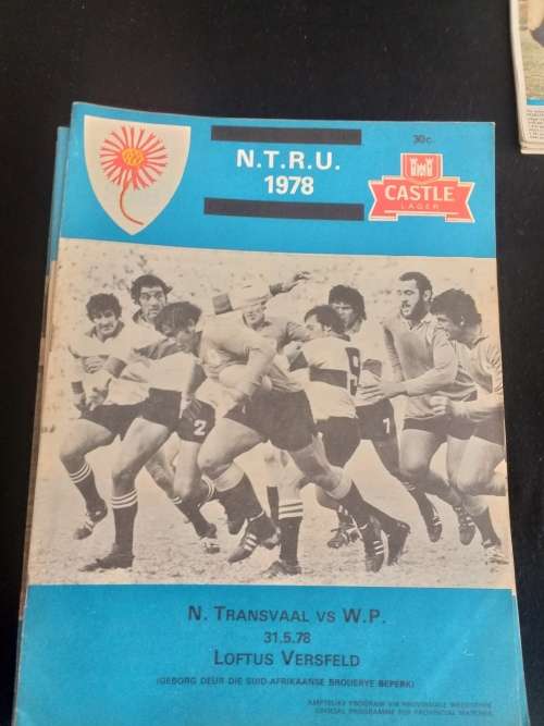 13 Rugby programmes NTVL VS VARIOUS TEAMS 1976 -1979 & CURRIE BEKKER PROGRAM 1974