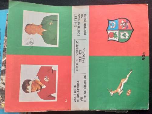 2nd Test South Africa Vs British Isles 22.6.1974