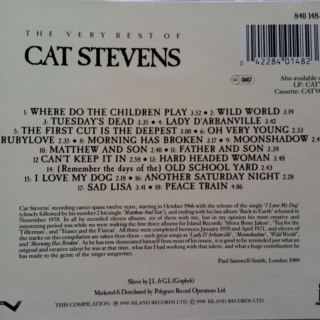 Cat Stevens (CD) The Very Best Of