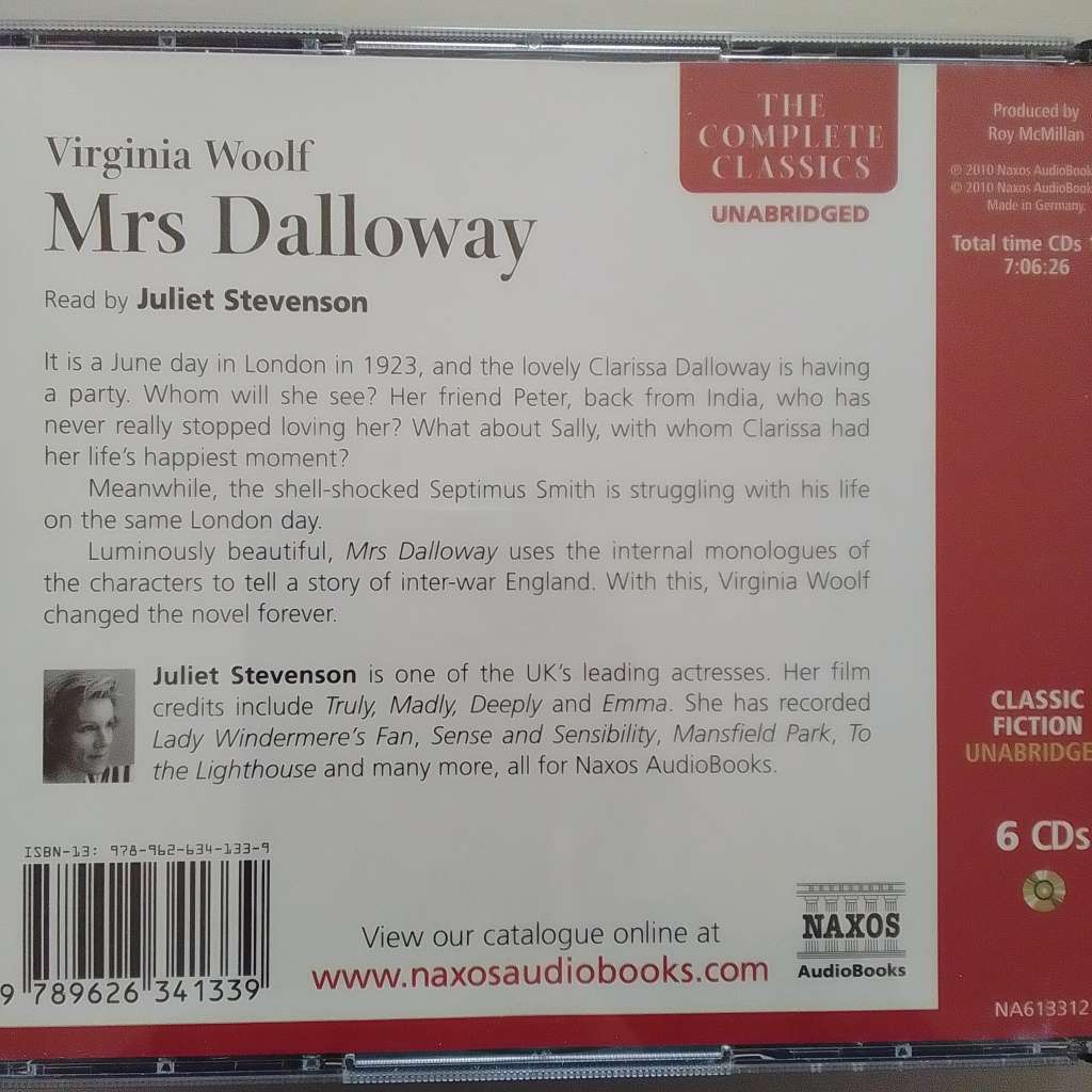 Mrs Dalloway (6-CD Audio Book) Virginia Woolf