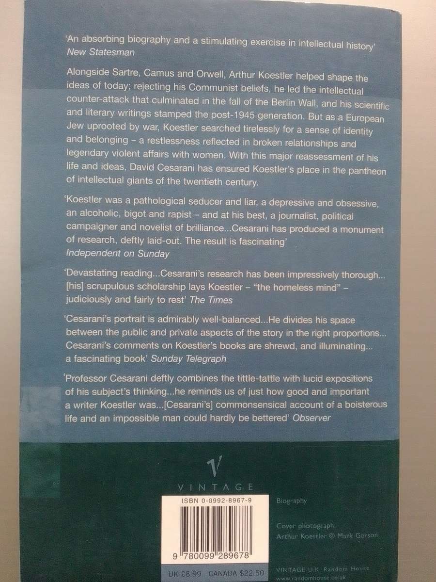 Arthur Koestler - The Homeless Mind (Paperback) David Cesarani