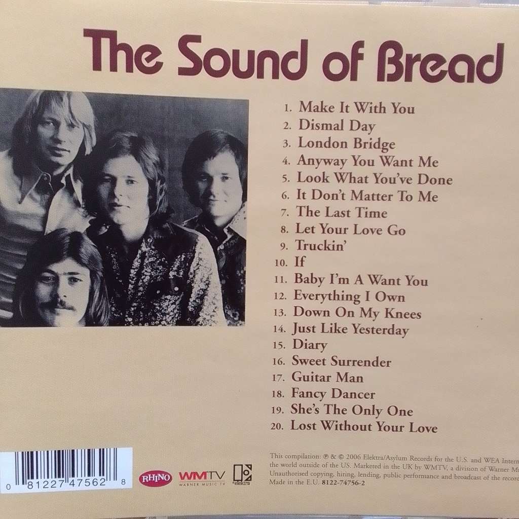 Bread (CD) The Sound Of Bread
