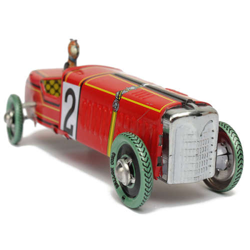 Vintage Wind Up Racing Car Model Clockwork Tin Toy Collectable