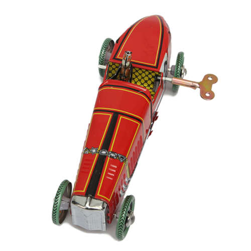 Vintage Wind Up Racing Car Model Clockwork Tin Toy Collectable