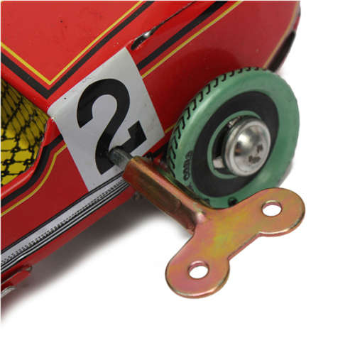 Vintage Wind Up Racing Car Model Clockwork Tin Toy Collectable