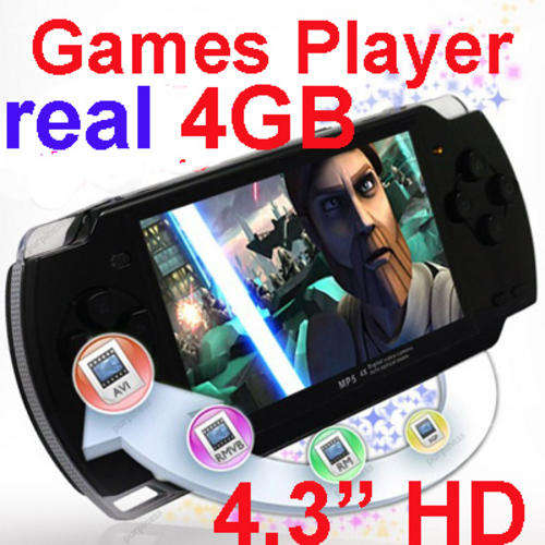 New 4.3" 4GB HD Mp3 Mp4 MP5 PMP Player Game Video Camera with 2000 Games