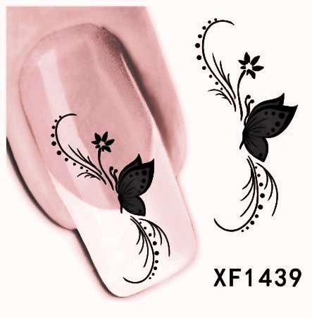 Nail Art Water Decal Stickers Sheet 1439