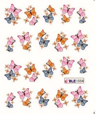 Nail Art Water Decal Stickers Sheet 1554