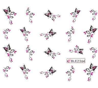 Nail Art Water Decal Stickers Sheet 2364