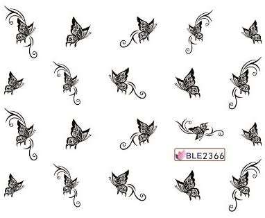 Nail Art Water Decal Stickers Sheet 2366