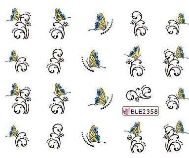 Nail Art Water Decal Stickers Sheet 2358