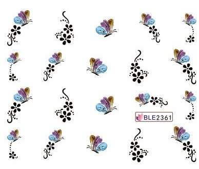 Nail Art Water Decal Stickers Sheet 2361