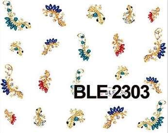 Nail Art Gecko Water Decal Stickers Sheet 2303