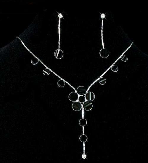 Stunning! * Evening Prom Crystal Diamante Necklace & Earring Set *