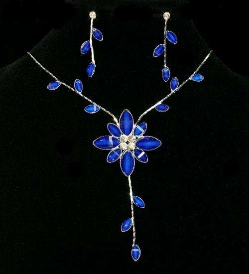 * Evening Crystal Diamante Necklace & Earring Set *