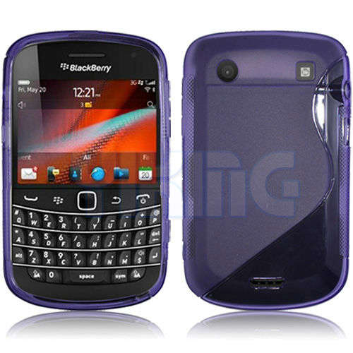 Hot!! *Purple TPU Gel Skin Case Cover for BlackBerry Bold 9900 9930*