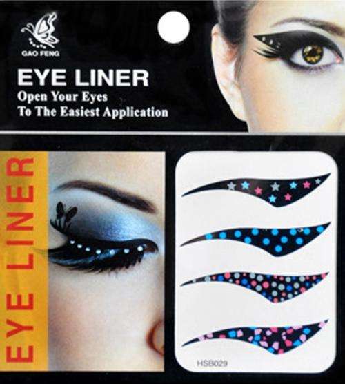 New! Eyeliner Sticker Tattoo Makeup Instant Smoky Eyes 029