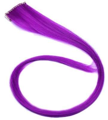 1pcs Clip on Violet Streaks Synthetic Hair Extensions