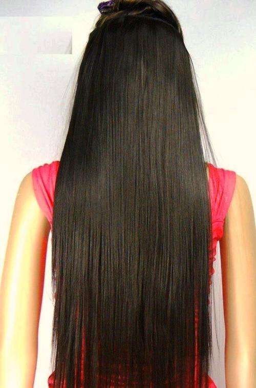 Hot!! 5 Clips on Straight Hair Extension in Dark Brown #4