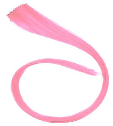 1pcs Clip on Light Pink Streaks Synthetic Hair Extensions