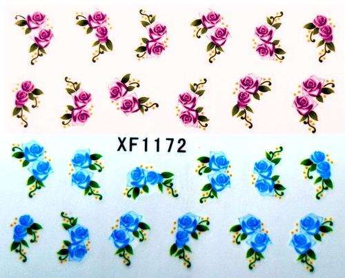 3D Flower Nail Art Stickers Sheet XF1172