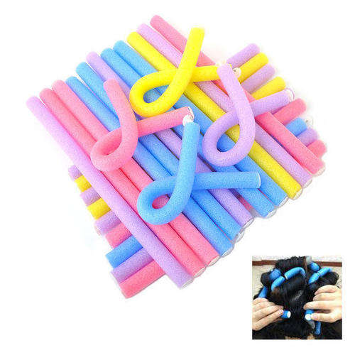 New! Flexi Rollers 13mm Bendy Foam Hair Styling Curlers pack of 10pcs